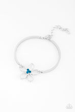 Load image into Gallery viewer, paparazzi-accessories-hibiscus-hipster-blue-bracelet