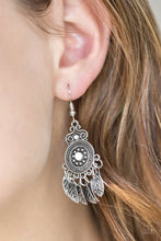 Load image into Gallery viewer, Lower East WILDSIDE - White Earrings - Paparazzi Jewelry