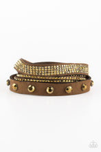 Load image into Gallery viewer, paparazzi-accessories-totally-rockable-brass-bracelet