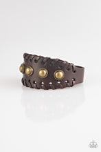 Load image into Gallery viewer, paparazzi-accessories-urban-cowboy-brown-bracelet