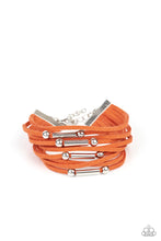 Load image into Gallery viewer, paparazzi-accessories-back-to-backpacker-orange-bracelet