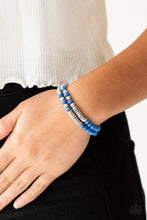 Load image into Gallery viewer, Downright Dressy - Blue Bracelet - Paparazzi Jewelry