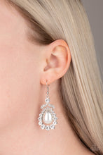 Load image into Gallery viewer, Award Winning Shimmer - White Earrings - Paparazzi Jewelry