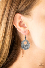 Load image into Gallery viewer, A Taste For Texture - Black Earrings - Paparazzi Jewelry