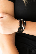 Load image into Gallery viewer, Back To BACKPACKER - Black Bracelet - Paparazzi Jewelry