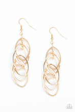 Load image into Gallery viewer, paparazzi-accessories-tangle-tango-gold-earrings