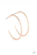 Load image into Gallery viewer, paparazzi-accessories-hoop-line-and-sinker-rose-gold