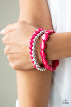 Load image into Gallery viewer, Color Venture - Pink Bracelet - Paprazzi Jewelry
