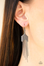 Load image into Gallery viewer, Radically Retro - Black Earrings - Paparazzi Jewelry