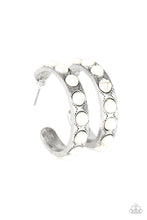 Load image into Gallery viewer, paparazzi-accessories-western-watering-hole-white-earrings
