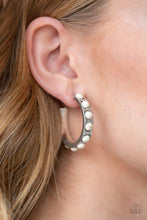 Load image into Gallery viewer, Western Watering Hole - White Earrings - Paparazzi Jewelry