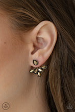Load image into Gallery viewer, A Force To BEAM Reckoned With - Brass Post Earrings - Paparazzi Jewelry