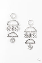Load image into Gallery viewer, paparazzi-accessories-incan-eclipse-silver-post earrings