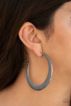 Load image into Gallery viewer, Moon Beam - Black Earrings - Paparazzi Jewelry