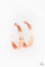 Load image into Gallery viewer, paparazzi-accessories-live-wire-copper-earrings