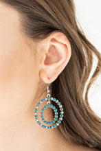 Load image into Gallery viewer, Vibrant Venture - Blue Earrings - Paparazzi Jewelry