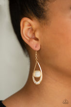 Load image into Gallery viewer, The Greatest GLOW On Earth - Gold Earrings - Paparazzi Jewelry