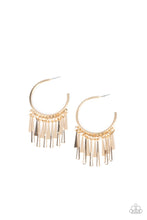 Load image into Gallery viewer, paparazzi-accessories-bring-the-noise-gold-earrings