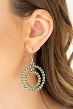 Load image into Gallery viewer, Vibrant Venture - Green Earrings - Paparazzi Jewelry
