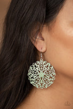 Load image into Gallery viewer, Ocean Paradise - Green Earrings - Paparazzi Jewelry
