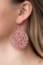 Load image into Gallery viewer, Ocean Paradise - Orange Earrings - Paparazzi Jewelry