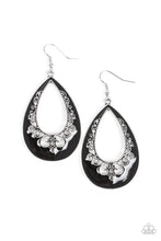 Load image into Gallery viewer, paparazzi-accessories-compliments-to-the-chic-black-earrings