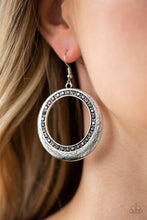 Load image into Gallery viewer, Go-Go Glow - Silver Earrings - Paparazzi Jewelry