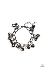 Load image into Gallery viewer, paparazzi-accessories-make-do-in-malibu-black-bracelet