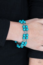 Load image into Gallery viewer, Daisy Debutante - Blue Bracelet - Paparazzi Jewelry
