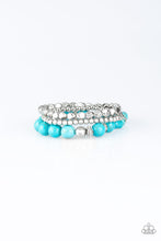 Load image into Gallery viewer, paparazzi-accessories-rural-restoration-blue-bracelet