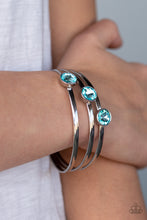 Load image into Gallery viewer, Be All You Can BEDAZZLE - Blue Bracelet - Paparazzi Jewelry