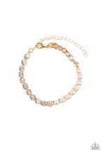 Load image into Gallery viewer, Out Like A SOCIALITE - Gold Bracelet - Paparazzi Jewelry