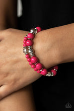 Load image into Gallery viewer, Colorful Collisions - Pink Bracelet - Paparazzi Jewelry