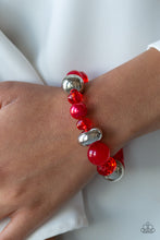 Load image into Gallery viewer, Ice Ice-Breaker - Red Bracelet - Paparazzi Jewelry