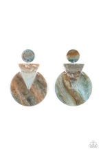 Load image into Gallery viewer, Head Under WATERCOLORS - Blue Post Earrings - Paparazzi Jewelry