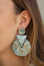 Load image into Gallery viewer, Head Under WATERCOLORS - Blue Post Earrings - Paparazzi Jewelry