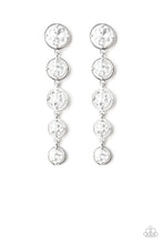 Load image into Gallery viewer, paparazzi-accessories-drippin-in-starlight-white-post earrings
