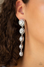 Load image into Gallery viewer, Drippin In Starlight - White Post Earrings - Paparazzi Jewelry