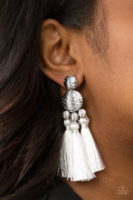Load image into Gallery viewer, Taj Mahal Tourist - White Post Earrings - Paparazzi Jewelry