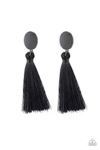 Load image into Gallery viewer, paparazzi-accessories-va-va-plume-black-post earrings