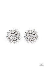 Load image into Gallery viewer, paparazzi-accessories-hollywood-drama-white-post earrings