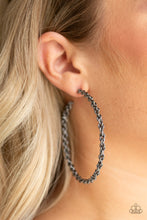 Load image into Gallery viewer, CHAINge Is Coming - Black Earrings - Paparazzi Jewelry