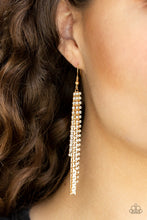 Load image into Gallery viewer, Red Carpet Bombshell - Gold Earrings - Paparazzi Jewelry