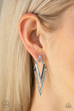 Load image into Gallery viewer, Point-BANK - White Post Earrings - Paparazzi Jewelry