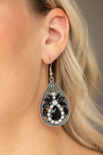 Load image into Gallery viewer, Candlelight Sparkle - Black Earrings - Paparazzi Jewelry