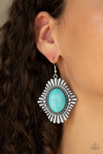 Load image into Gallery viewer, Easy As PIONEER - Blue Earrings - Paparazzi Jewelry