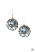 Load image into Gallery viewer, paparazzi-accessories-sandstone-paradise-blue-earrings