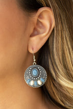 Load image into Gallery viewer, Sandstone Paradise - Blue Earrings - Paparazzi Jewelry
