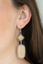 Load image into Gallery viewer, You WOOD Be So Lucky - Brown Earrings - Paparazzi Jewelry