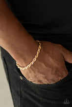 Load image into Gallery viewer, Last Lap - Gold Mens Bracelet - Paparazzi Jewelry